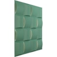 thumbnail image 2 of 19 5/8"W x 19 5/8"H Baile EnduraWall Decorative 3D Wall Panel, Universal Pearl Metallic Sea Mist (Covers 2.67 Sq. Ft.), 2 of 6