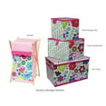 thumbnail image 6 of Bacati - Botanical Pink Cotton Percale Fabric covered Storage, Large Box, 14 x 14 x 10 inches, 6 of 6