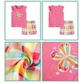 thumbnail image 5 of ATAIKU Toddler and Little Girls Pajamas Short Sleeve 100% Cotton Kids Pjs Cartoons Sleepwear Summer Clothes - Butterfly, 5 of 8