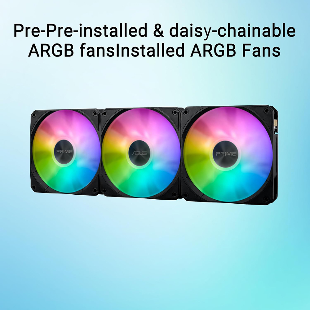 ASUS Prime LC 360 ARGB LCD AIO Liquid CPU Cooler - PRIME LC 360 ARGB LC