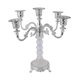 thumbnail image 1 of Candelabro cónico de 5 brazos, soporte para velas, candelabro moderno para interiores y salas de estar. Plata, 1 of 9
