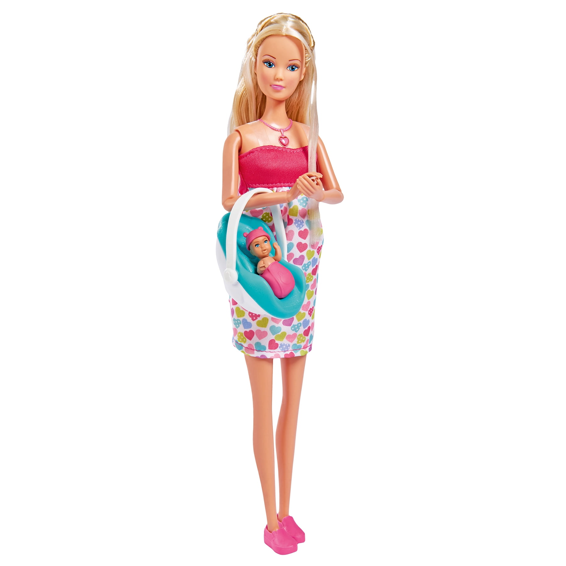Removable Tummy Baby With Accessories Steffi Love Barbie Girl Pregnant Doll Toy 