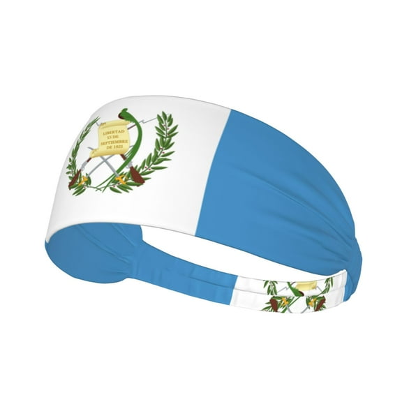 Unisex Flag Of Guatemala Sweatband Sports Headband For Running Cycling Yoga Workout Stretchy Hairband