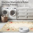 thumbnail image 5 of ODIKA 4'x6' Machine Washable Non-Slip Area Rug, Vintage Floral Floor Art High Traffic Rug, Beige, 45286, 5 of 7
