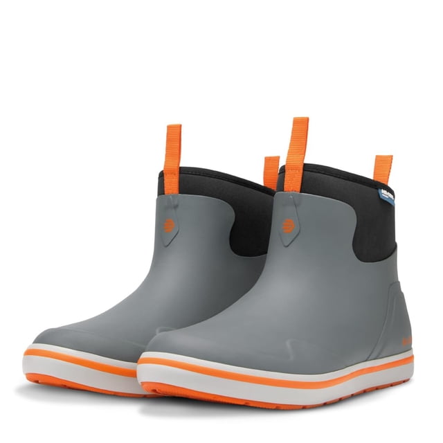 Deck Boots LaCrosse 6 Alpha de goma impermeable para hombre gris/naranja