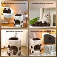 thumbnail image 3 of Happy & Polly 26" Boba Tea Cat Tree, Brown, 3 of 10