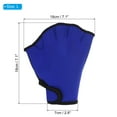 thumbnail image 2 of Uxcell Webbed Swim Gloves Swimming Resistance Gloves Water Resistance Training Accessories Dark Blue, L, 2 of 6