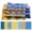 Mustard, Brown, Blues, variant on Soimoi 8 Pc Fat Quarter Bundle,Asian BatikPrint 18"x 22"DIY Patchwork-100% CottonPre-Cut Quilting Fabric Mustard, Brown, Blues