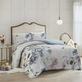 thumbnail image 2 of Madison Park Ensemble de Housse de Couette Imprimée en Coton 90 Pouces 3 Pcs Bleu, 2 of 14