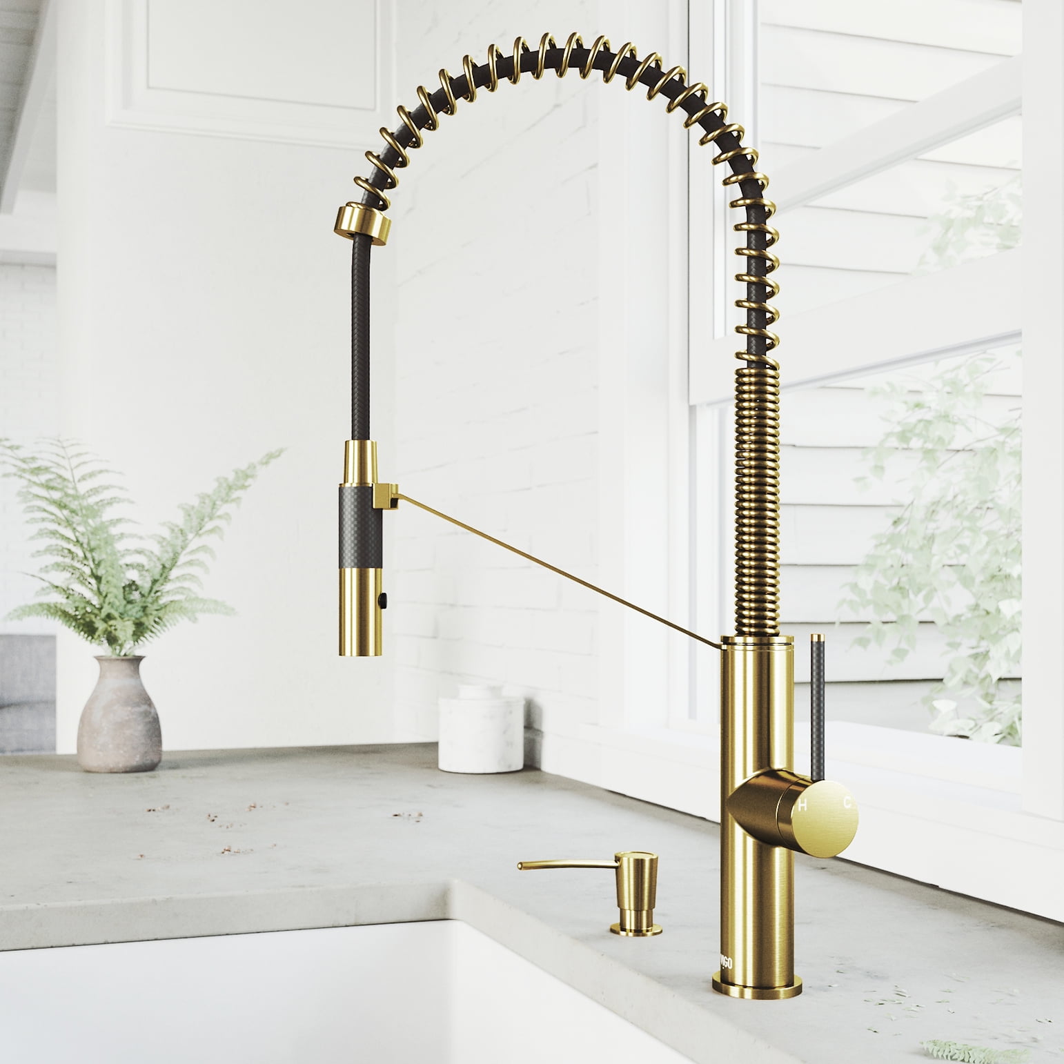 Gold Kitchen Faucet With Soap Dispenser / Installation Instructions For