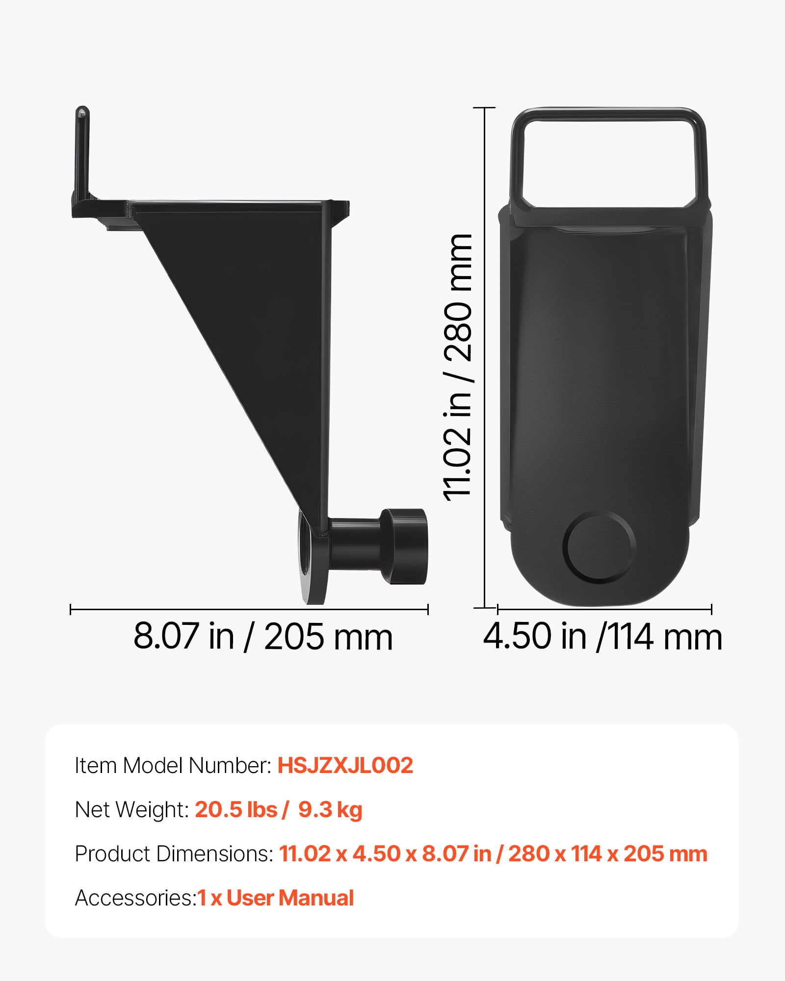 VEVOR Shipping Container Jack Lug with U-Shaped Handle, 2-Pack, Storage Leveler Booster Withstands Sun & Rain, Heavy Duty Container Jack Lug for Shipping Industry, Logistics, Warehouse Management
