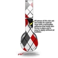 thumbnail image 4 of Skin Decal Wrap compatible with Original Beats Solo HD Argyle Red and Gray (HEADPHONES NOT INCLUDED), 4 of 4