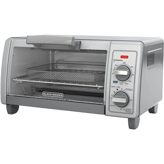 BLACK DECKER Crisp N Bake 1200 W 4-Slice Air Fry Toaster Oven