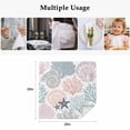 thumbnail image 4 of Coastal Starfish Cloth Napkins, Ocean Multicolor Coral Shell Conch Washable and Reusable Dinner Napkins Set of 6, Table Napkin for Kitchen Party Birthday Wedding Hotel Housewarming 20"x20", 4 of 8