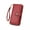 Charming Wine Red, variant on Women's Leather RFID Blocking Wristlet Wallet - Large Capacity Purse with Wrist Strap