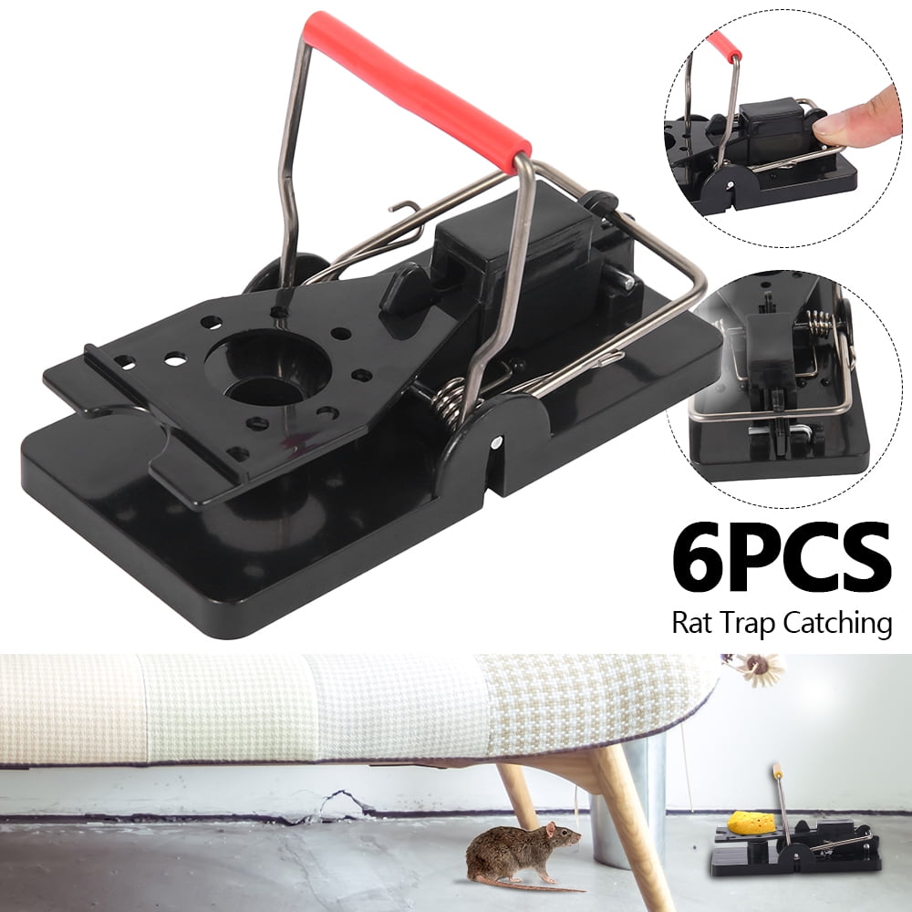 ODOMY 6 x Rat Trap Catching Heavy Duty Snap Mouse Trap ...
