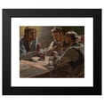 thumbnail image 2 of Jacek Malczewski 14x12 Black Modern Framed Museum Art Print Titled - Christ in Emmaus (1897), 2 of 5