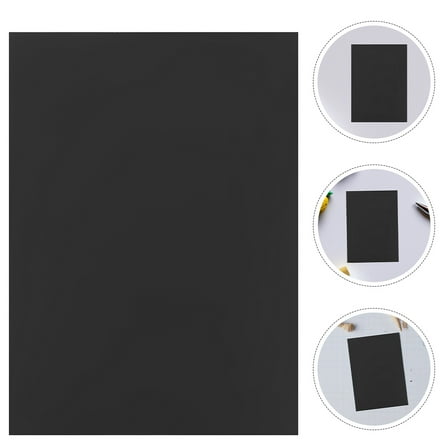 HIAKDOFT 40 Sheets Black Paper for Art Projects A4 11.7x8.3in
