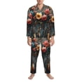 thumbnail image 3 of Fotbe Floral Dreamcatcher Elegance Pattern Long Sleeve Pajama Set for Men,Sleepwear Set,2-piece Loungewear Set,Soft PJs Comfy Nightwear with Pockets-XX-Large, 3 of 7
