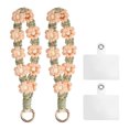 thumbnail image 1 of Uxcell 2 Pcs Correa para Teléfono con Pestañas de Sujeción, Pulsera Lanyard Hecha a Mano para Mujeres y Niñas, Rosa, 1 of 7