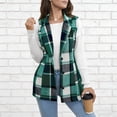 thumbnail image 2 of Elegant and Versatile! Ladies' Checkered Lapel Jacket, 2 of 6