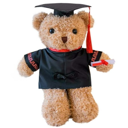 MeetYTOYS Graduation Panda Bear with Black Cap Graduation Christmas Gift Stuffed Animal Class of 2025 Graduation Decoration for Kindergarten College Graduation