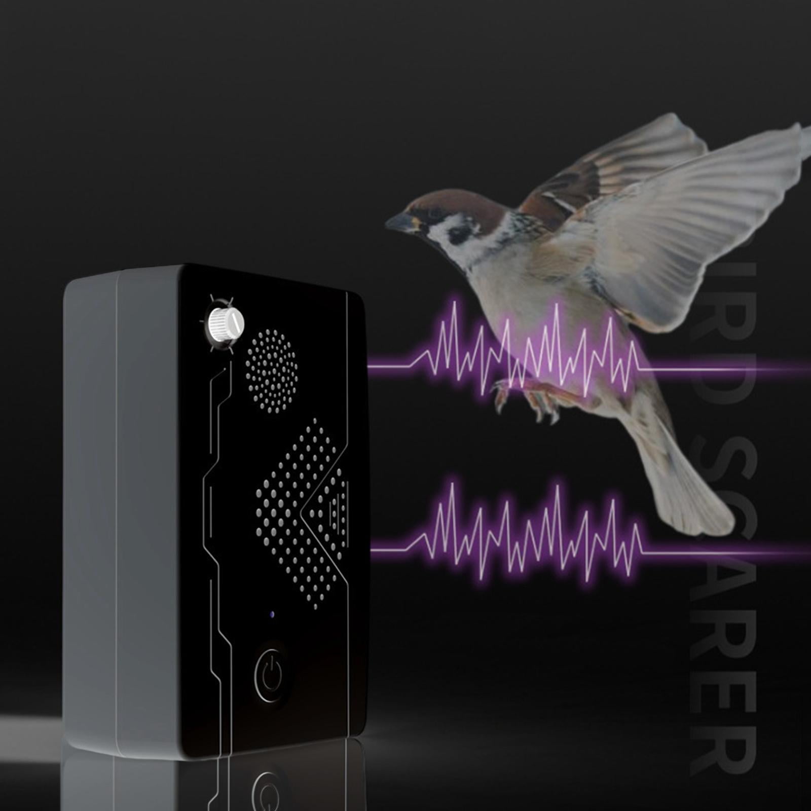 Bird Scare Device Ultrasonic Repeller Deterrent with USB Charging 950mah Battery for Balconies and Factories