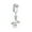 4, variant on Fashion Fake Belly Button Ring Drop Dangle Body Jewelry Women Non Piercing -2