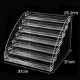 thumbnail image 5 of Awwp Makeup Nail Polish Display Stand Makeup Stand Multi-Layer 7 Layers, Nail Polish Holder Clear Makeup Display Stand Rack Holder Organizer 7 Layer F, 1X Nail Polish Display Stand Clearance Sale, 5 of 5