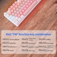 thumbnail image 4 of Professional Gaming Mechanical Keyboard RGB Backlit 87 Keys Two-color USB Wired Computer Keyboard for Mac & PC, 4 of 7