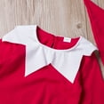 thumbnail image 4 of Bébé à Manches Longues Poupée Col Romper + Chapeau de Noël Claus Ensemble Habillé Combinaison 2pcs, 4 of 6