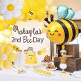 thumbnail image 5 of 8pcs Kit De Globos De Abeja De Margarita Globos Para Fiesta Belug, Amarillo, 5 of 5