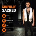 thumbnail image 2 of Disfraz de Sacerdote para Hombre Roma 2 piezas Chaleco con Cruz Dorada Talle Grande, 2 of 8
