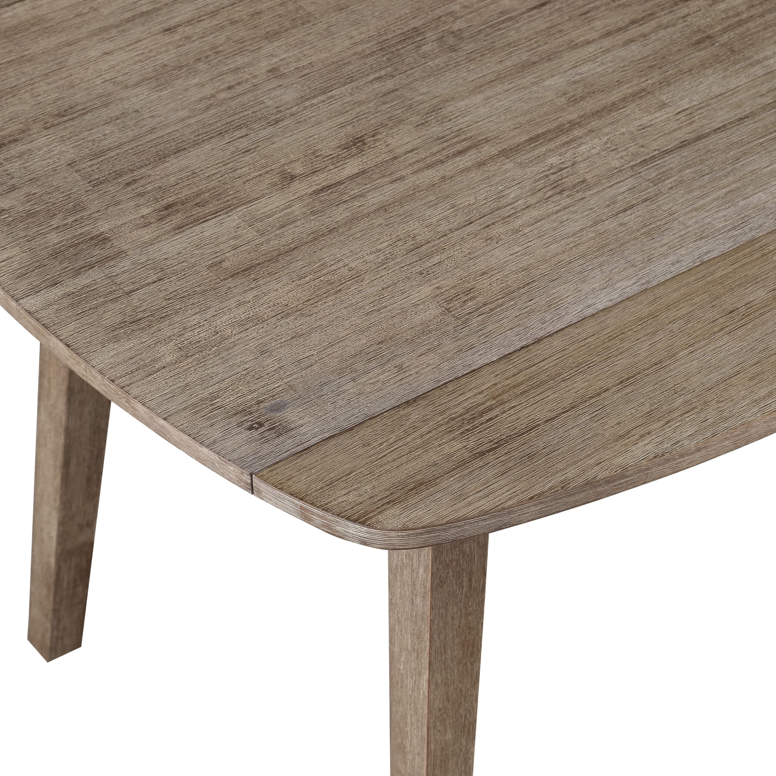 Boraam Boulder Dining Table with Drop Leafs in Barnwood Wire-Brush Finish