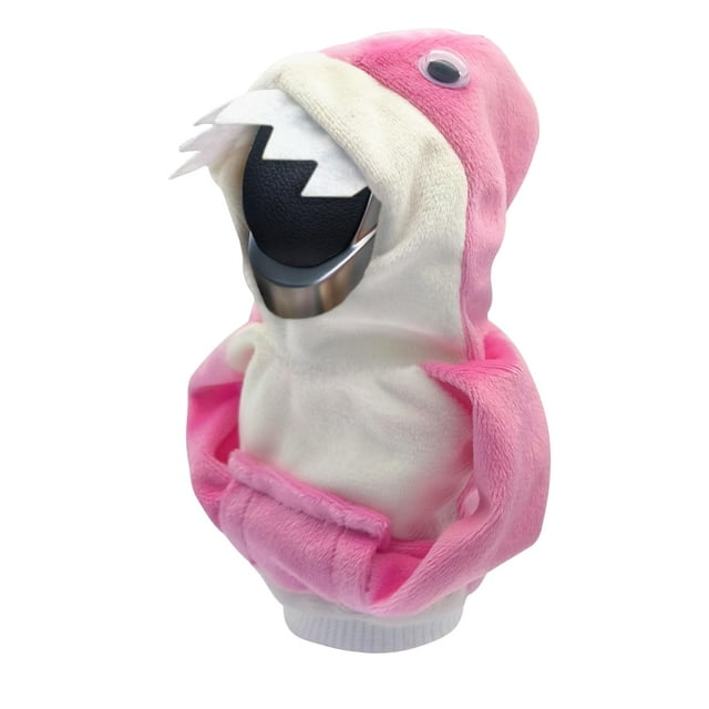 YSTIANN Fashionable Shark - Themed Car Shift Gear Cover: Sweater Hoodie Auto Gear Shift Knob Protector – Cute Universal Interior Accessory & Gift for Most Vehicles, Adding Playful Style(pink)