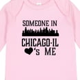 thumbnail image 4 of Inktastic Chicago Illinois Someone Loves Me Skyline Boys or Girls Long Sleeve Baby Bodysuit, 4 of 5