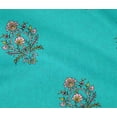 thumbnail image 4 of oneOone Cotton Flex Turquoise Blue Fabric Leaves & Floral Block Dress Material Fabric Print Fabric By The Yard 40 Inch Wide, 4 of 4