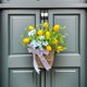 thumbnail image 5 of Guirnaldas de flores de primavera y verano, cesta de flores de primavera para colgar en la puerta con simulación de limón de Pascua, guirnaldas de flores para todo el año, 5 of 5