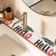 thumbnail image 2 of Yayeee Faucet Mat for Kitchen Sink 30" Diatomite Long Splash Guard Pad, Beige UFO, 2 Pack, 2 of 7