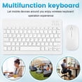 thumbnail image 5 of Teclado y Ratón Inalámbricos Bluetooth Ultrafinos y Silenciosos, Aptos para Tabletas y Portátiles, Teclado Bluetooth, 5 of 5