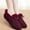 Red, variant on Women's Cozy Cotton Slippers for Indoor & Outdoor - House Shoes