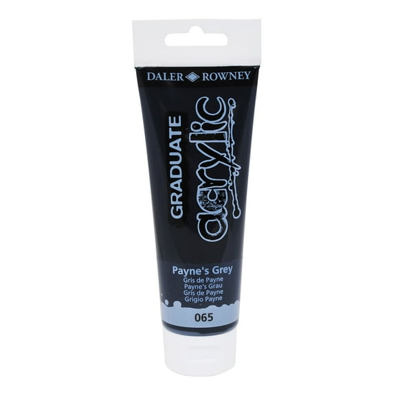 Daler-Rowney Graduate Acrylic, 120ml Tube, Payne's Gray