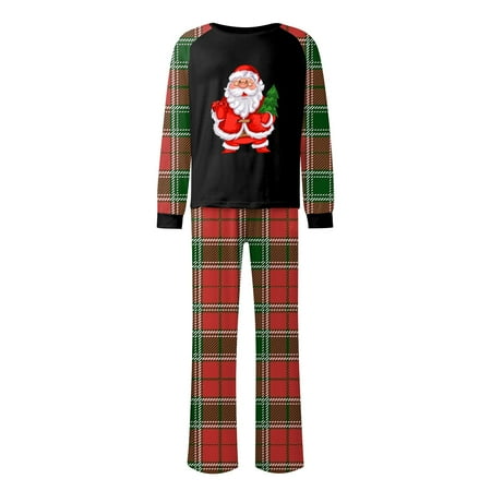 

Steady Matching Christmas Pajamas Christmas Prints Family Matching Long Sleeve Tops+Pants Set Family Matching Sets