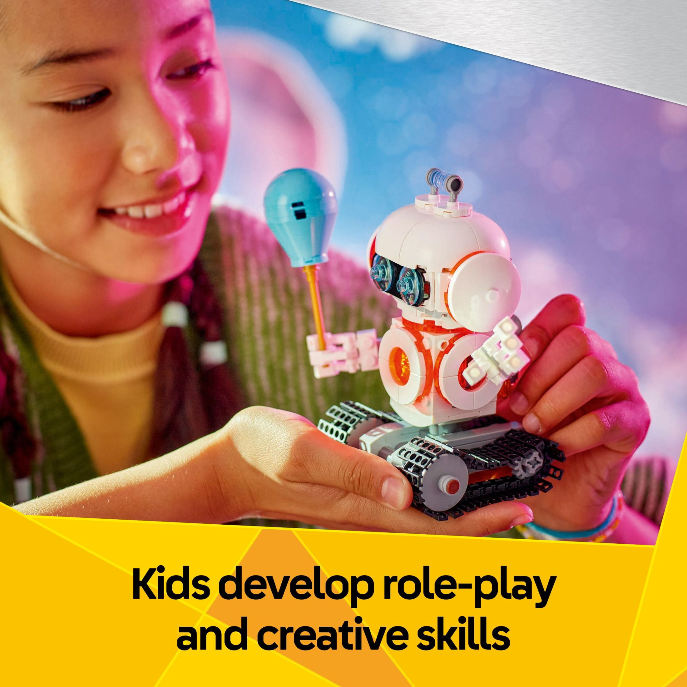 LEGO Creator 3in1 Space Robot Toys - Building Toys W/ 3 Options, Robot, Spaceship, or Robot Dog - Building Kit for Kids, Boys & Girls, Ages 8+ - Gift Ideas for Birthdays - 31164