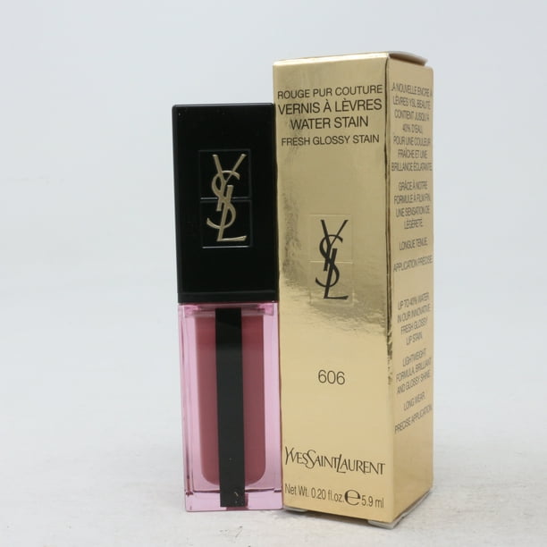 Yves Saint Laurent Water Stain Lip Stain 0.20oz 606 Rosewood Flow 