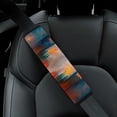 thumbnail image 5 of Werpe Clouds Water Reflection Car Safety Belt Shoulder Pad Interior Decor Funny Ideal for Car Accessories 2Pcs, 5 of 6