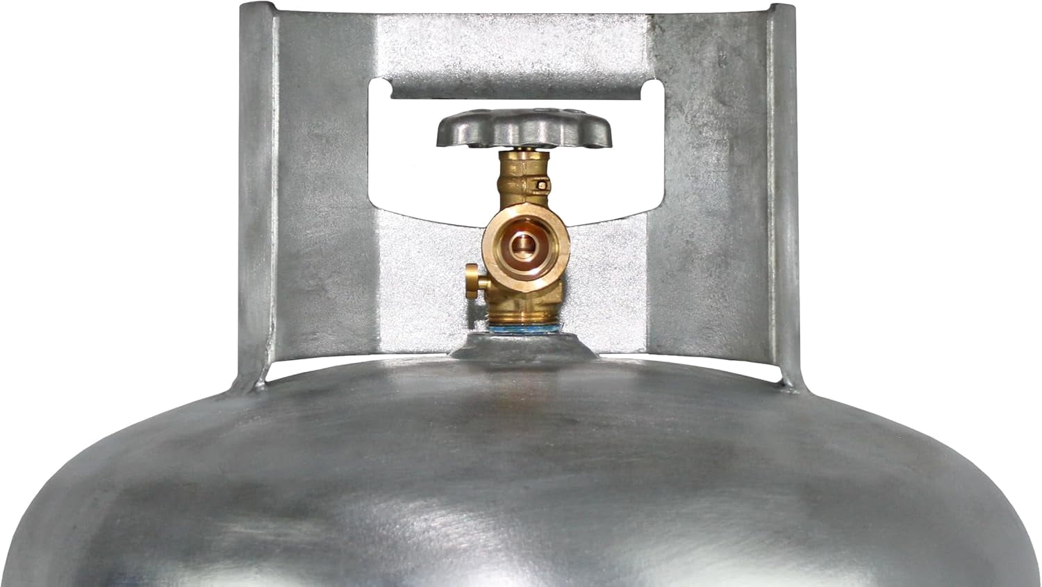 Flame King 100 lb Capacity Galvanized Steel Propane Tank with POL Valve, Rust and Corrosion-Free