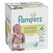 Pampers Sensitive Baby Wipes 6-Pack 504 Wipes (Select for More Options)