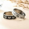 thumbnail image 3 of 4Pcs Anxiety Ring Fidget Ring for Women- Anxiety Butterfly Stainless Steel Band Rings Women Spinner Rings Cool Wedding Fidget Rings for Women Size 6-11, 3 of 7