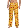 thumbnail image 2 of Lsque Hot Chilli Print Men's Pajama Pants, Lounge Pant - Comfortable Home Wear,Elastic Waistband, Stylish Design-XX-Large, 2 of 9